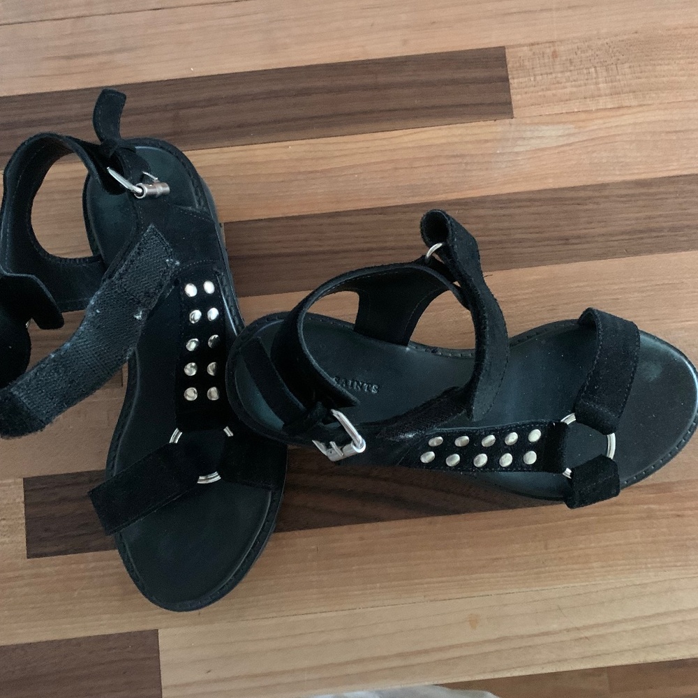 AllSaints leather sandals